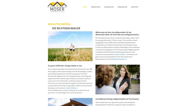 Website Screenshot: Renate Moser Immobilien Ihr Makler zum Wohlfühlen - Aussergewöhnlich. Gut. Verkaufen. - Moser Immobilien - Date: 2023-06-23 12:07:24