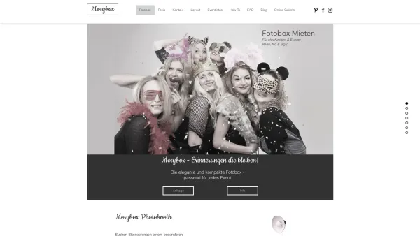 Website Screenshot: mosybox - Fotobox mieten für Ihre Hochzeit! Wien & NÖ inkl. Auf- Abbau - Date: 2023-06-23 12:07:24
