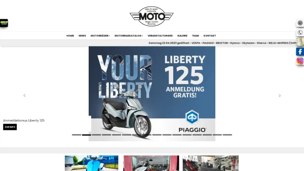 Website Screenshot: MOTO-SHOP-BAR Zweiradverkauf/-ankauf ATV-Verkauf Verleih Reparatur/§57a 50s-60s Bar - SW Moto GmbH - Date: 2023-06-14 10:43:59