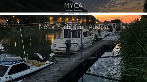 Website Screenshot: Motor Yacht Club Austria - Motor Yacht Club Austria - Date: 2023-06-23 12:07:27