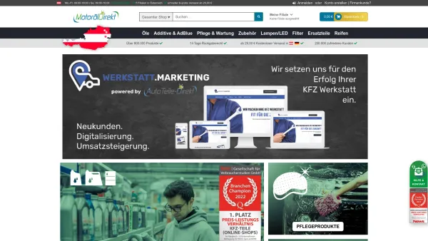 Website Screenshot: MotorölDirekt / Einzelunternehmen Franz Schmied - MotoroelDirekt.at Alle Motoröle günstig kaufen - MotoroelDirekt.at - Date: 2023-06-15 16:02:34