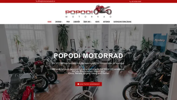 Website Screenshot: Klaus | MOTORRAD POPODI = - Popodi Motorrad - Ihr Partner für Honda Motorräder - Date: 2023-06-23 12:07:27
