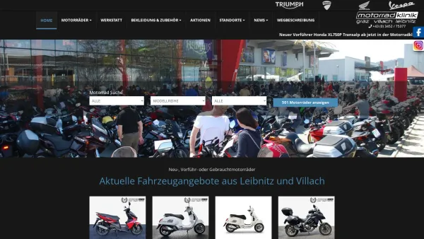 Website Screenshot: Motorradklinik Podlipnig e.U. - Home - Motorradklinik Podlipnig e. U. - Date: 2023-06-23 12:07:27