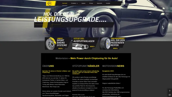 Website Screenshot: Motovision Car Performance Tuning - Motovision – Mehr Power durch Chiptuning für Ihr Auto. - Date: 2023-06-23 12:07:27