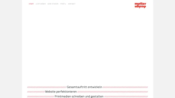 Website Screenshot: motterdesign Formation f visuelle MOTTER DESIGN - Start - motter-design - Date: 2023-06-23 12:07:27