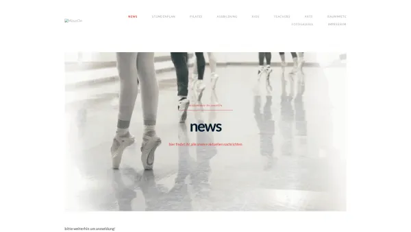 Website Screenshot: MoveOn Studio Wien - MoveOn – Dancecenter - Date: 2023-06-15 16:02:34