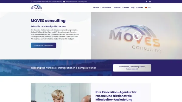 Website Screenshot: MOVES consulting e.U. - Immigration Consulting Company | MOVES consulting - Date: 2023-06-14 10:43:59