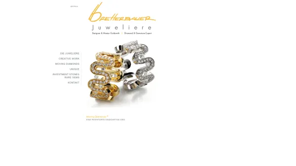 Website Screenshot: Bretterbauer officialof the moving diamonds - Bretterbauer Juweliere - Date: 2023-06-14 10:43:59