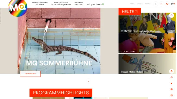 Website Screenshot: Association Internationale des Critiques MuseumsQuartier Wien. Hier passiert es. - MuseumsQuartier Wien - Date: 2023-06-23 12:07:30