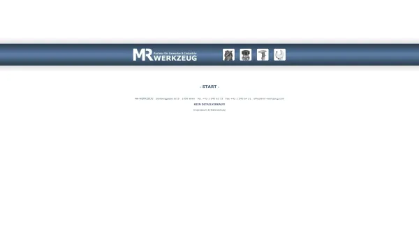 Website Screenshot: MR-WERKZEUG Manfred Racek - MR WERKZEUG - Partner fuer Gewerbe und Industrie - Date: 2023-06-23 12:07:30