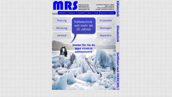 Website Screenshot: MRS Kältetechnik KEG - index - Date: 2023-06-14 10:43:59