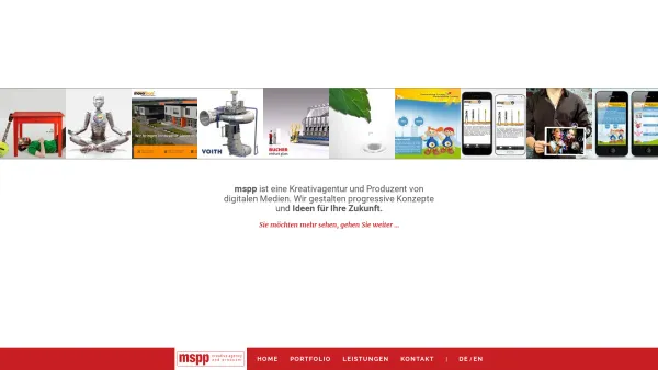 Website Screenshot: multimedia support oeg - mspp – Produktion von digitalen Medien – Web, Animation, Smart Video, App Entwicklung, 3D, iPhone, iPad, iOS, Android - Date: 2023-06-23 12:07:30