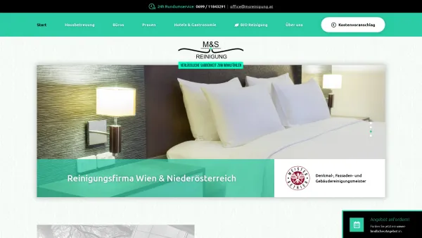 Website Screenshot: M&S reinigung Hausbetreuung - Reinigungsfirma für Gebäudereinigung in Wien | M&S Reinigung - Date: 2023-06-15 16:02:34