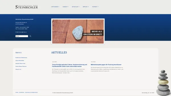 Website Screenshot: Steuerberater Dipl.-Vw. Günther Frauenschuh - Steinbichler Steuerberatung GmbH - Date: 2023-06-23 12:07:30