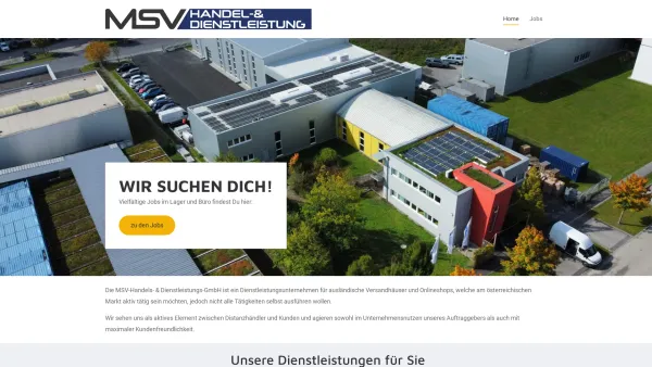 Website Screenshot: MSV Handels- & Dienstleistungs GmbH - Home - Date: 2023-06-23 12:07:30