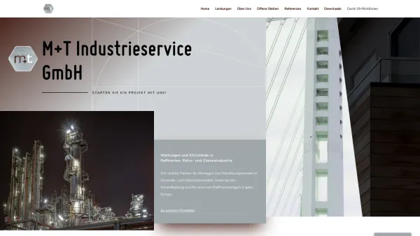 Website Screenshot: M+T Industrieservice Metall & Technik GmbH - Home - MT-Industrieservice - Raffinerie Instandhaltung - Date: 2023-06-23 12:07:30
