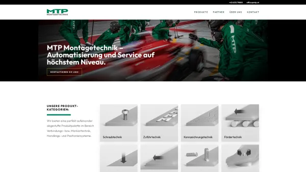 Website Screenshot: MTP Montagetechnik Ges.m.b.H - MTP - Montagetechnik GmbH · Automatisierung und Service auf höchstem Niveau. - Date: 2023-06-23 12:07:30