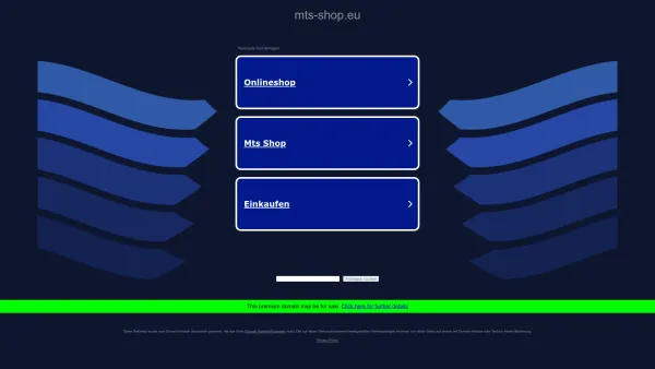Website Screenshot: MTS-Shop.eu - mts-shop.eu - Informationen zum Thema mts shop. - Date: 2023-06-15 16:02:34