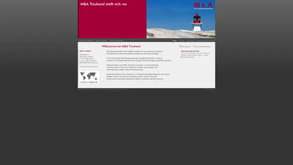 Website Screenshot: M A Treuhand Wirtschaftsprüfungs und Steuerberatungsgesellschaft Construction - M&A Treuhand - Home - Date: 2023-06-14 10:44:01