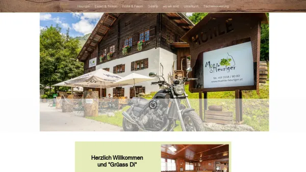 Website Screenshot: Mühle Gaschurn - Mühle Heuriger Gaschurn - Schmankerln aus ganz Österreich - Date: 2023-06-23 12:07:33
