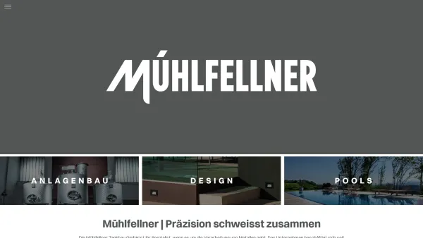 Website Screenshot: Mühlfellner Tankbau GmbH - Mühlfellner - Date: 2023-06-23 12:07:33