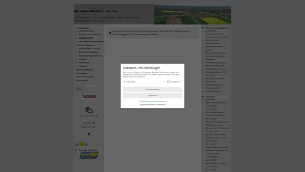 Website Screenshot: Gemeindeamt Mühlheim am Mühlheam Inn RiS-Kommunal - Mühlheim am Inn - GEM2GO WEB - Startseite - Date: 2023-06-23 12:07:33