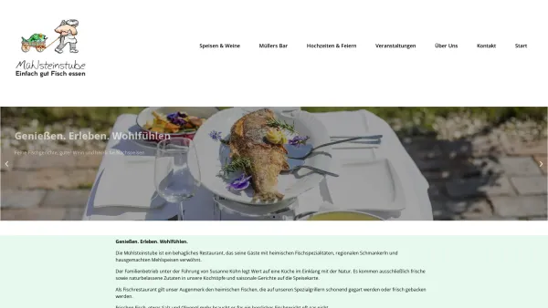 Website Screenshot: Fischgrill Dornauer Dornauer Mühle Mühlsteinstube - Einfach gut Fisch essen - Mühlsteinstube - Date: 2023-06-23 12:07:33