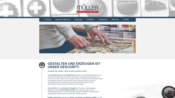 Website Screenshot: Müller Knöpfe Produktions GesmbH - Müller Knöpfe - Date: 2023-06-15 16:02:34