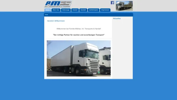 Website Screenshot: Müllner Transporte - Home - Müllner Transporte - Date: 2023-06-15 16:02:34