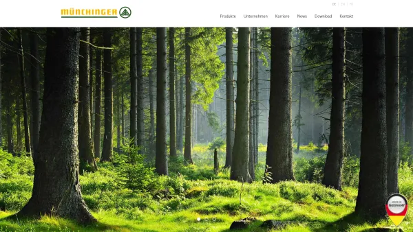 Website Screenshot: Adolf Münchinger Holz-Import-Export GmbH & Co.KG - Startseite: Münchinger - Holz ist unsere Welt - Date: 2023-06-23 12:07:33