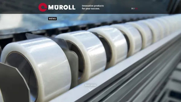 Website Screenshot: Müroll GmbH | Österreichischer Hersteller von Klebebänder, Papierrollen und Etiketten - Home | MÜROLL GmbH - adhesive tapes, labels, paper rolls - Date: 2023-06-15 16:02:34