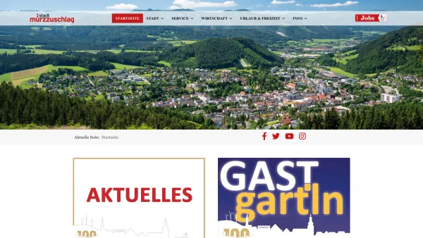 Website Screenshot: Stadtgemeinde Mürzzuschlag - Die Website der Stadtgemeinde Mürzzuschlag - Date: 2023-06-15 16:02:34