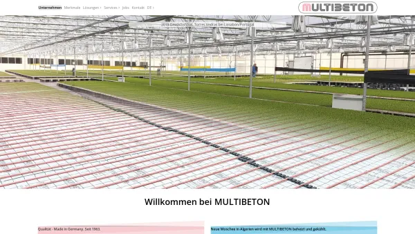 Website Screenshot: bei MULTIBETON-Fußbodenheizungen - MULTIBETON - Qualität ist die beste Garantie. - Date: 2023-06-23 12:07:33