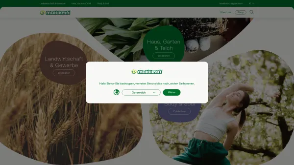 Website Screenshot: Multikraft Produktions und HandelsgmbH - Multikraft » nachhaltige Produkte für Landwirtschaft • Gartenbau - Date: 2023-06-23 12:07:36