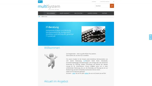 Website Screenshot: CDS multiSYSTEM Ing. Andreas Finker - Willkommen | multiSystem - Date: 2023-06-23 12:07:36