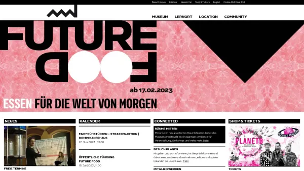 Website Screenshot: Verein Museum Museum Arbeitswelt Steyr - Start - Museum Arbeitswelt - Date: 2023-06-23 12:07:36