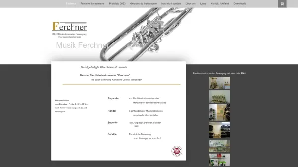 Website Screenshot: Ferchner Friedrich Zarfl Mineralöltransporte Handel und Zustellung Wolfsberg Lavanttal Kärnten Österreich - Meister Blechblasinstrumente - Musik Ferchner - Date: 2023-06-23 12:07:36