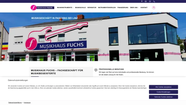 Website Screenshot: Roland Musikhaus FUCHS ! - Musikgeschäft in Pasching bei Linz | Musikhaus Fuchs - Date: 2023-06-15 16:02:34