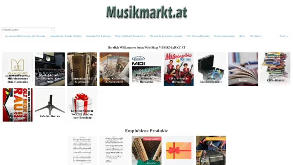 Website Screenshot: KK-Musikverlag, KK-Verlag, Tonstudio KK-Records - SHOP Musikmarkt.at - Neu am Linux-Server - Date: 2023-06-23 12:07:38