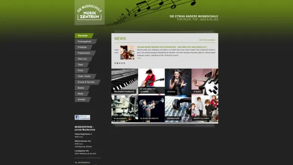 Website Screenshot: Reinhard Musikzentrum Linz - Musikzentrum Linz | Die etwas andere Musikschule für Rock, Pop, Jazz & Blues - Date: 2023-06-23 12:07:39