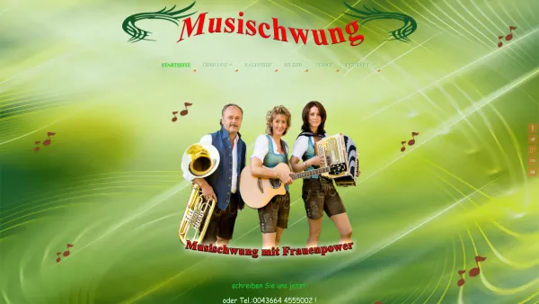Website Screenshot: Musischwung - Hochzeitsmusik, Partyband, Musischwung aus Salzburg - Date: 2023-06-23 12:07:39