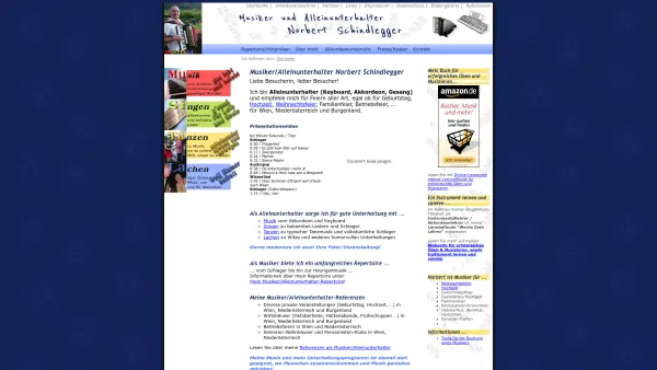 Website Screenshot: Alleinunterhalter / Musiker / Musikant Norbert Schindlegger - Alleinunterhalter Norbert Schindlegger - Date: 2023-06-23 12:07:39