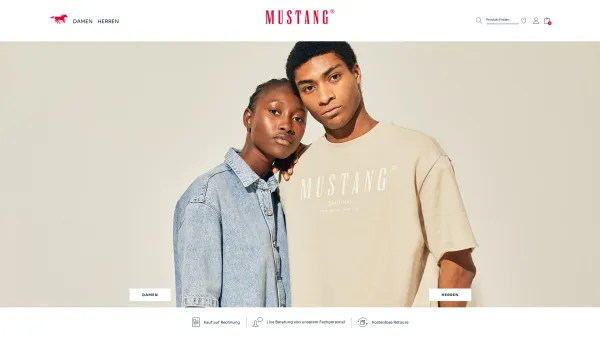 Website Screenshot: Mustang Jeans GmbH - Mustang Jeans - Home - Date: 2023-06-23 12:07:39