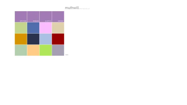 Website Screenshot: muthwill BRINGT FARBE ANS LICHT - muthwill BRINGT FARBE ANS LICHT - Date: 2023-06-23 12:07:39