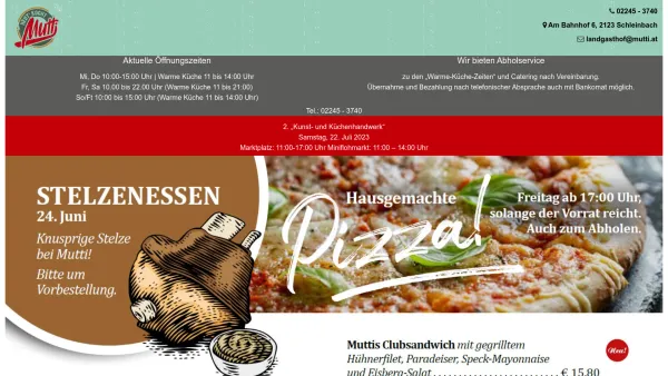 Website Screenshot: Johannes Seitentitel - Mutti - Landgasthof Aprea - Date: 2023-06-23 12:07:39