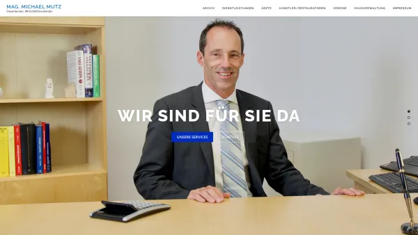 Website Screenshot: Mag. Michael Mutz Die Steuerseite - Mag. Michael Mutz – Steuerberater, Wirtschaftstreuhänder - Date: 2023-06-23 12:07:39