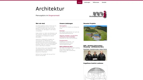 Website Screenshot: Architekturbüro Johann Muxel - Home | Muxelplan - Date: 2023-06-23 12:07:39