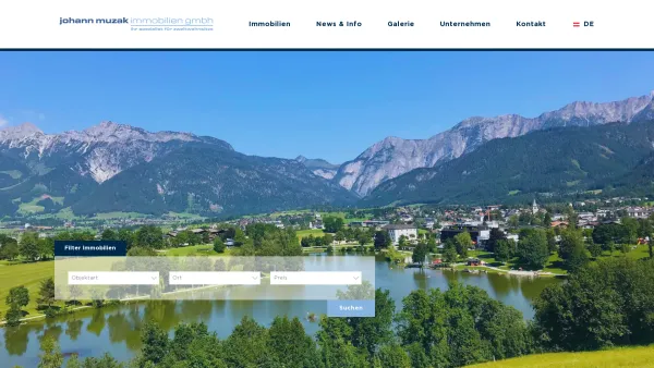 Website Screenshot: Immobilien - Treuhandbüro - Johann Muzak - Home - Johann Muzak Immobilien GmbH - Date: 2023-06-23 12:07:39