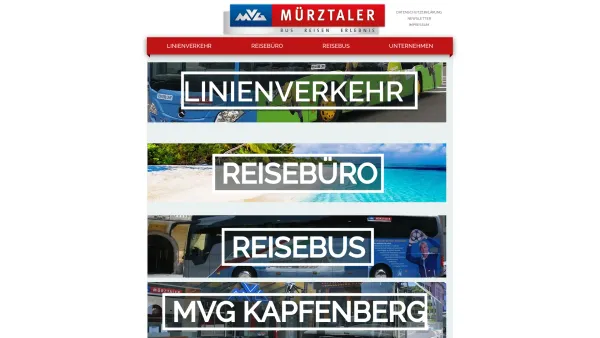 Website Screenshot: MVG - Mürztaler Verkehrs GmbH - MVG Kapfenberg - Date: 2023-06-23 12:07:39