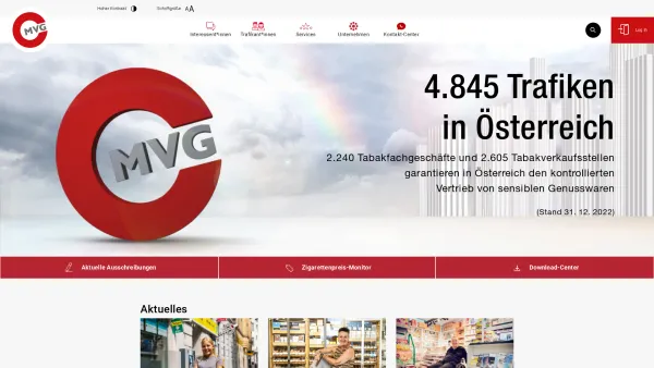 Website Screenshot: MVG Monopolverwaltung GmbH - Monopolverwaltung GmbH » MVG - Date: 2023-06-23 12:07:39
